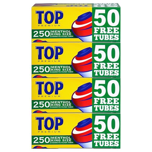 Top Menthol RYO Cigarette Tubes - King Size - 250ct Box (4 Boxes) - Image 1
