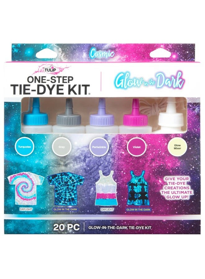 Tulip One-Step Tie-Dye Kit Glow in The Dark Cosmic 4-Color with Glow Mix - Image 1