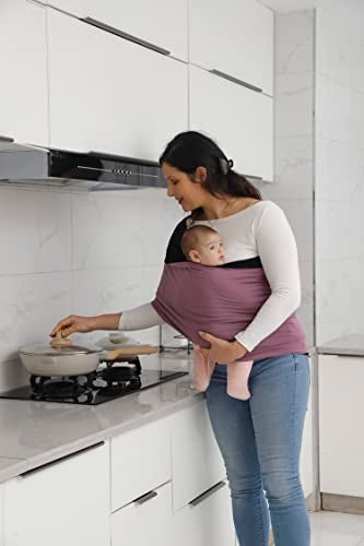 Kloovete Baby Wrap Carrier Perfect Baby Carrier Wrap Sling for Newborn and Infant up to 35 lbs - Image 3