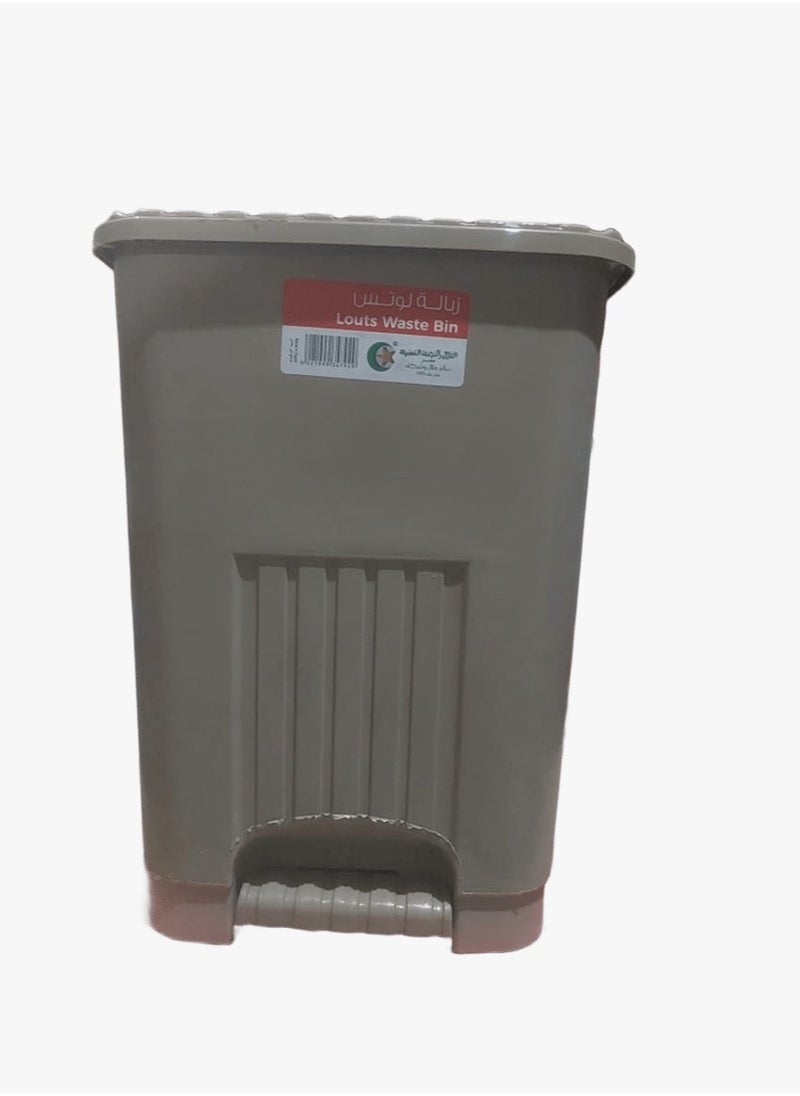 El Helal & Silver Star Environmentally friendly Lotus wastebasket, beige crescent and silver star, 47930 