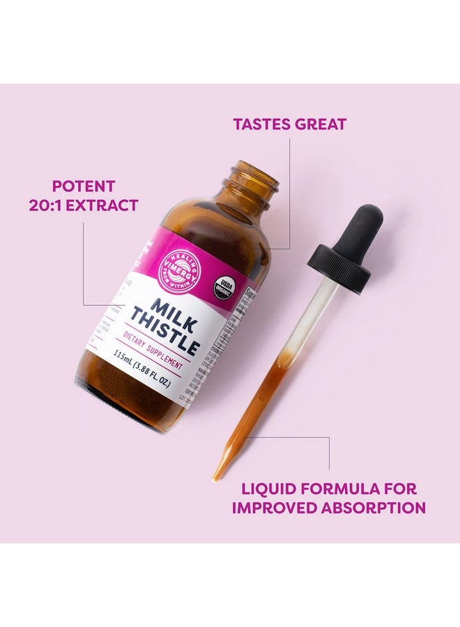 Vimergy Milk Thistle - Supports Liver Function* - Promotes Healthy Digestion* - USDA Certified Organic, Vegan, Gluten-Free - 115 mL (57 Servings) - Image 3