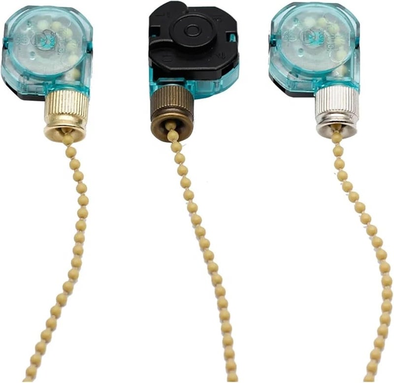 مفتاح مروحة السقف 3 أوضاع 4 أسلاك سلسلة سحب 3 أمبير 250 فولت تيار متردد 6 أمبير 125 فولت تيار متردد - Image 5