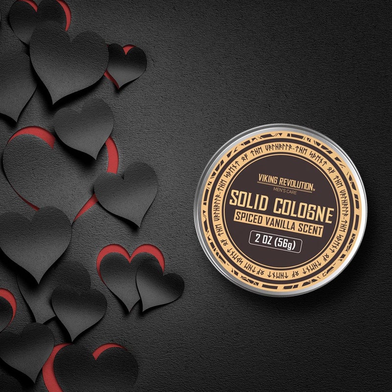 Viking Revolution Spiced Vanilla Solid Cologne for Men - 2 Oz Balm Cologne Travel Wax (Spiced Vanilla) - Image 2