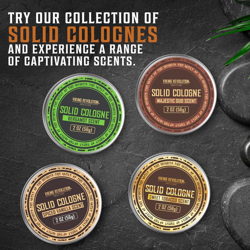 Viking Revolution Spiced Vanilla Solid Cologne for Men - 2 Oz Balm Cologne Travel Wax (Spiced Vanilla) - Image 5