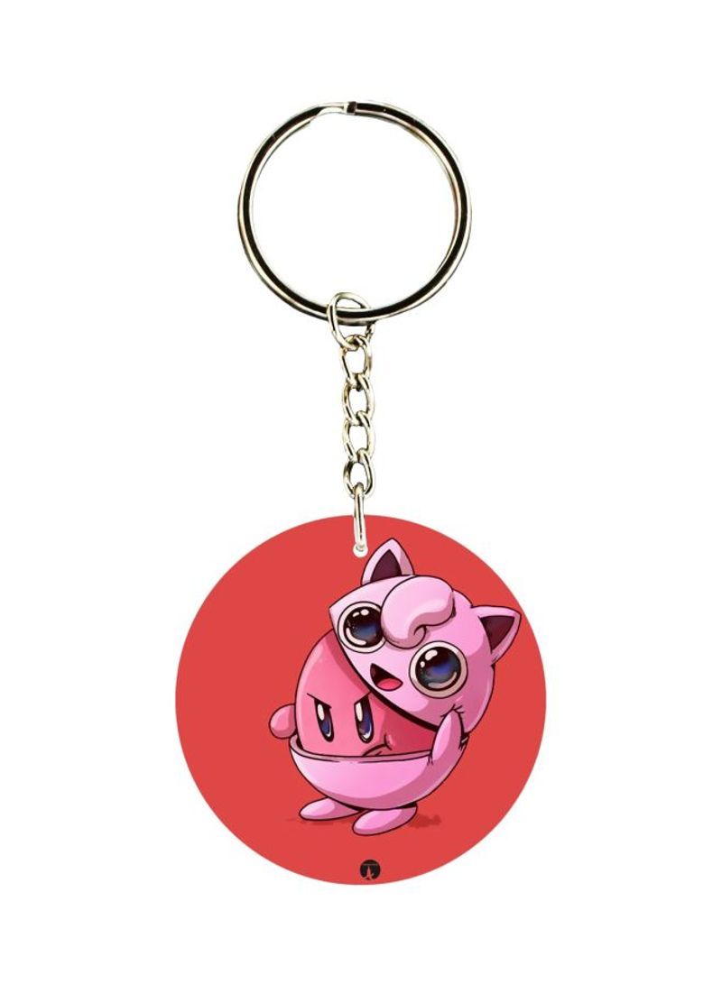 RKN Pokemon Jigglypuff Printed Double Sided Keychain
