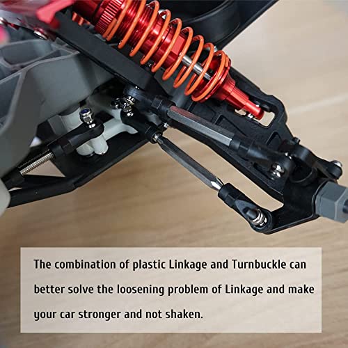 OGUNKE OGRC 7PCS Adjustable Turnbuckles Link with Rod Ends Set for 1/10 Traxxas Slash 4X4/Traxxas Slash 2WD RC Truck Upgrade Parts - Image 4