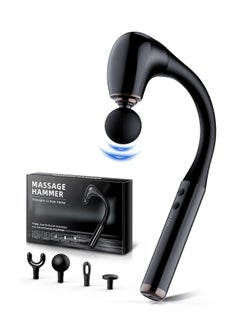 JIAHANG Massage Gun with Upgraded Extension Handle, 10MM Massage Gun Deep Tissue, Back Massager, Muscles/Neck/Shoulders/Waist/Legs Massager Portable for Pain Relief, 4 Massage Heads & 5 Speed Levels  - Image 1
