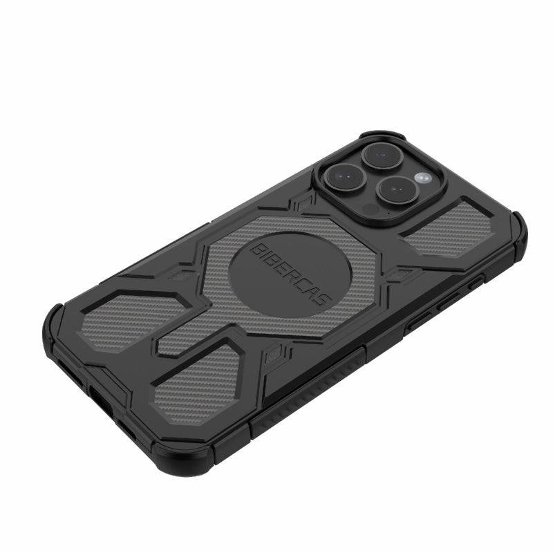 BIBERCAS For Iphone 15 Pro Max Real Color Series Magsafe Shockproof Phone Case(Black) - Image 3