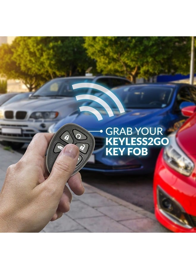 Keyless2Go Replacement for Remote Keyless Entry Car Key Fob GM Vehicles KOBGT04A 15114376-2 Pack  - Image 2