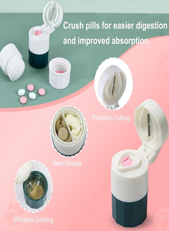Aorplim 4-in-1 Set Cat Pill Shooter and Dog Pill Shooter, Liquid Medicine Dispenser and Pill Crusher and Cutter, Feed Pills, Water and Milk, Reusable for Puppies and Kittens(Piller+ Cutter+ Grinder) - Image 5