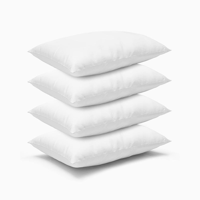 SONNASOFT Sonnasoft Luxurious 4 Piece Microfibre Pillow Filler 20X24 Inch White Special Design for Hotel Bed Room OYO Room 