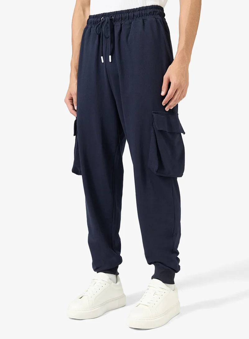 سفنتي فايف بنطلون رياضي بخصر مطاطي وتفاصيل دفعات