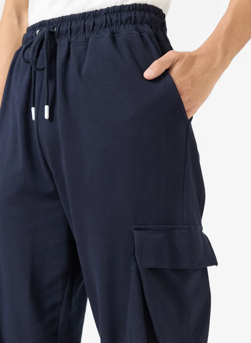 Seventy Five  Batch Detail Elastic Hem Joggers for Men | Best Price UAE