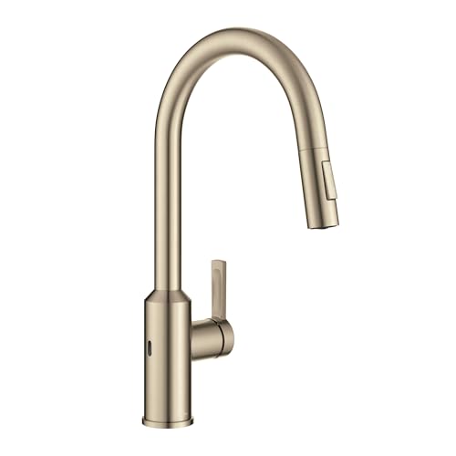 KRAUS Oletto Touchless Sensor Pull-Down Single Handle Kitchen Faucet in Spot-Free Antique Champagne Bronze, KSF-2830SFACB - Image 1
