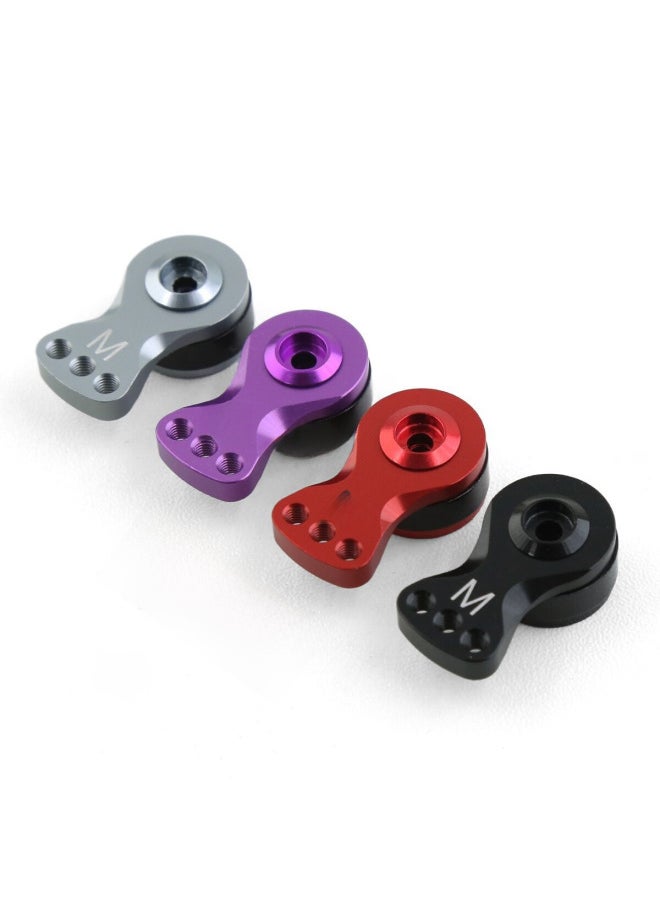 25t Aluminum Alloy Adjustable Joint Force Steering Gear Protection Unloading Force Design Upgrade Steering Gear Adjustment Arm W71-Color:[L] Paragraph-Black  - Image 3