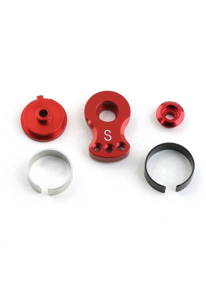 25t Aluminum Alloy Adjustable Joint Force Steering Gear Protection Unloading Force Design Upgrade Steering Gear Adjustment Arm W71-Color:[L] Paragraph-Black  - Image 5