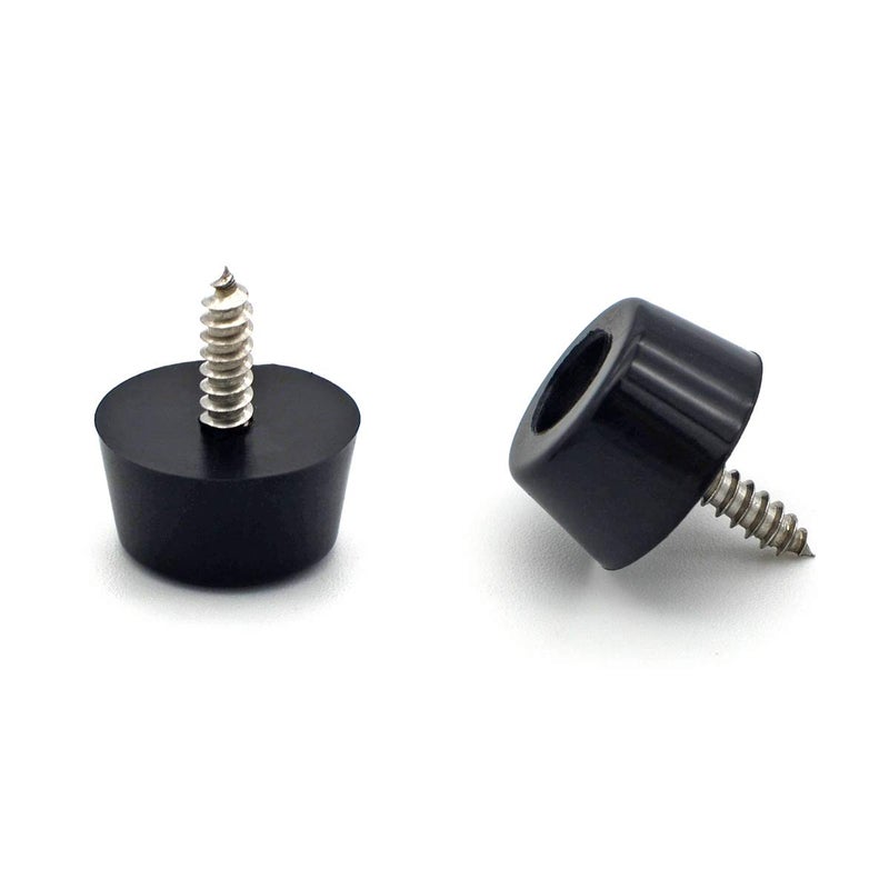 TOPINSTOCK Round Rubber Feet for Cutting Board 100 Pieces Non Slip Bumper with Matching Screws 0315 H x 059 W 