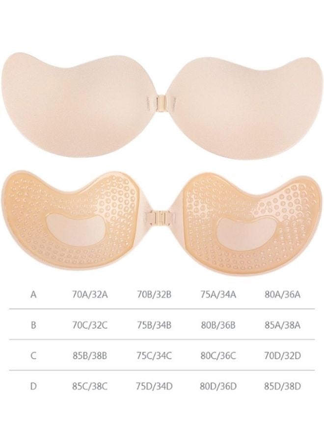 Strapless Push Up Self Adhesive Silicone Bust Front Closure Invisible Bra - Image 2