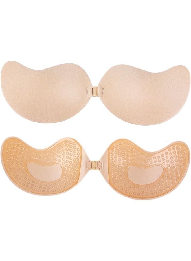 Strapless Push Up Self Adhesive Silicone Bust Front Closure Invisible Bra - Image 1