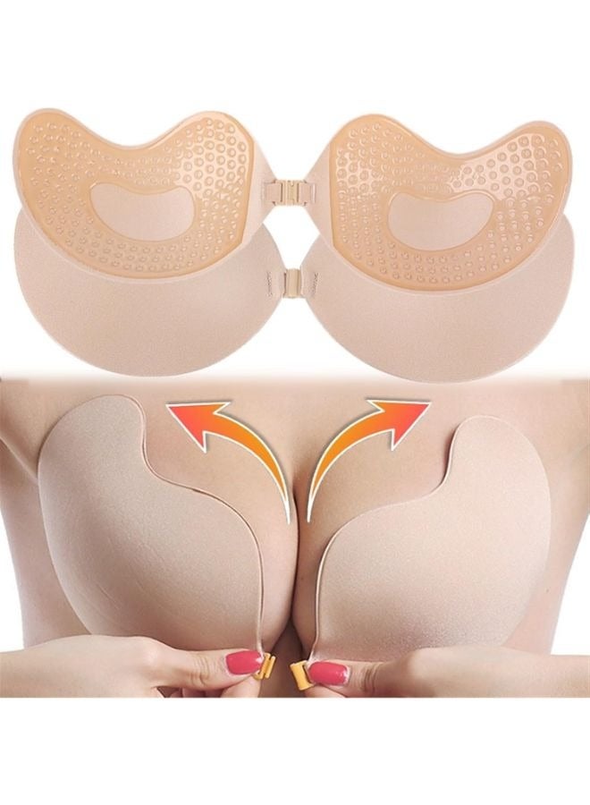 Strapless Push Up Self Adhesive Silicone Bust Front Closure Invisible Bra - Image 5