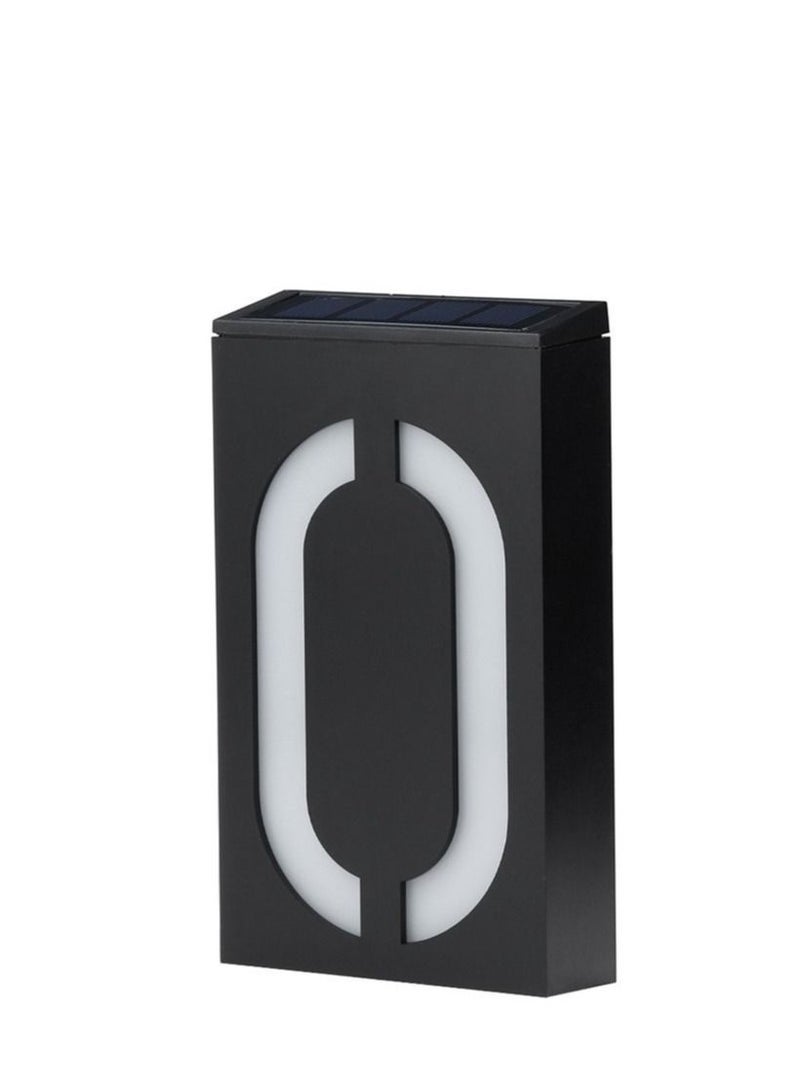 Bluejw 1-Piece Solar Outdoor Rainproof Digital House Number LED Light  - Image 1