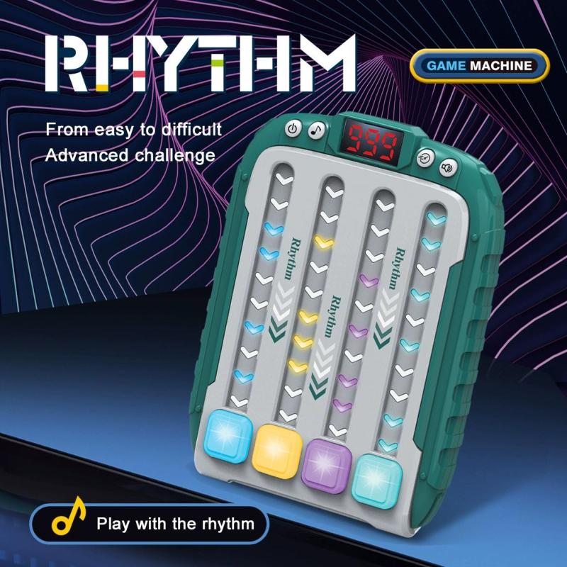 Rhythm Game Machine With 6 Levels Speed Adjustment Light Keys - Smart Game Challenge Your Reflexes Puzzle Game For Stress Relief Multiplayer Competitive Play - Image 3