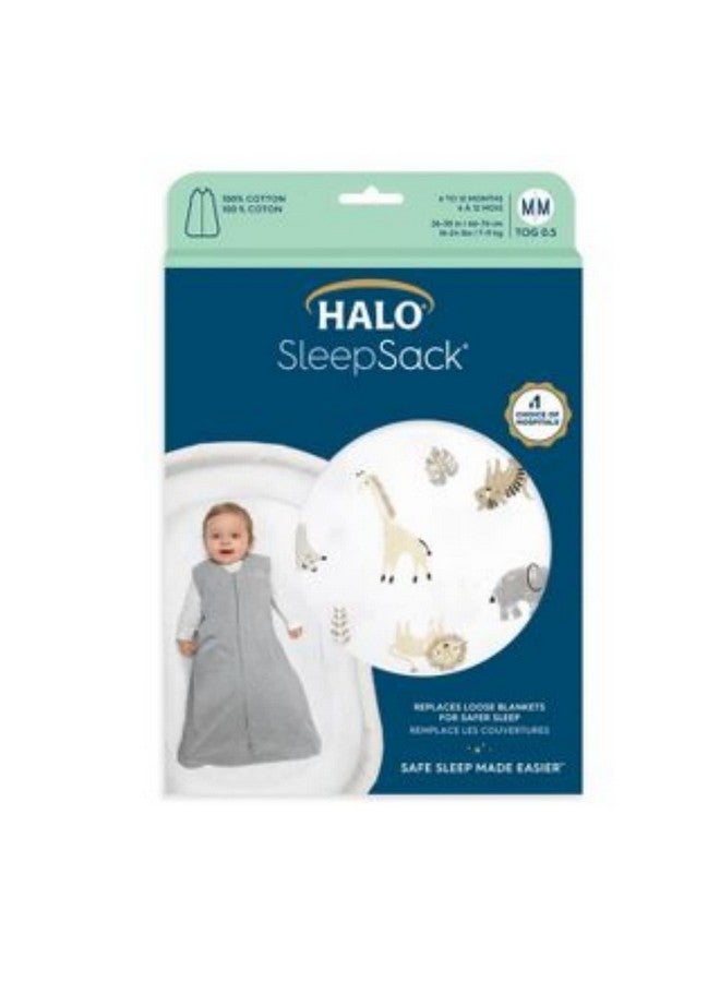 HALO SleepSack, 100% Cotton Wearable Blanket, Swaddle Transition Sleeping Bag, TOG 0.5, Animal Paint, X-Large, 18-24 Months - Image 2