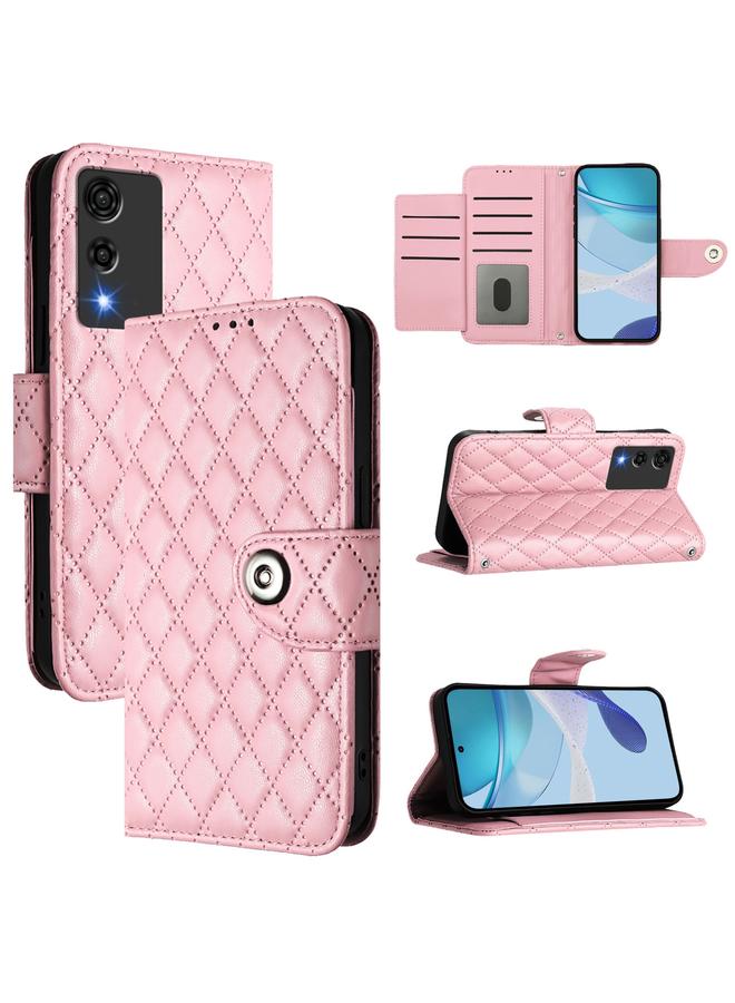 Zaboon Case For Cubot A10 Rhombic Texture Flip Leather Phone Case with Lanyard - Image 1