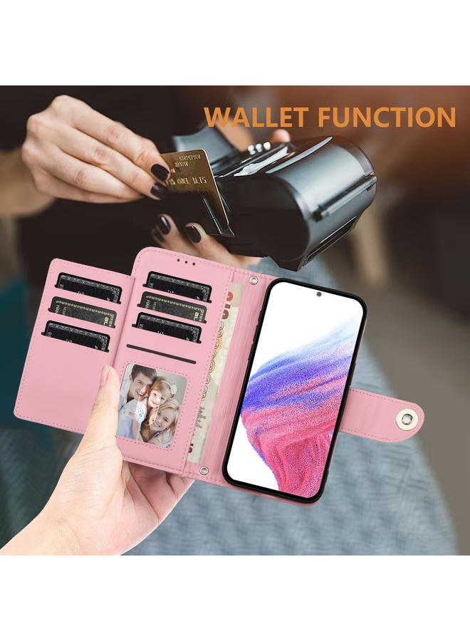 Zaboon Case For Cubot A10 Rhombic Texture Flip Leather Phone Case with Lanyard - Image 4