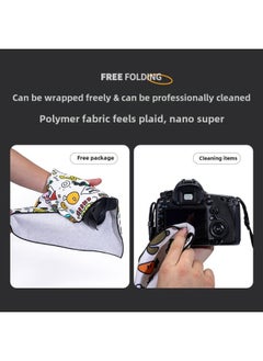 Generic Hundred Patch Cloth Camera Liner Bag Magic Folding Cloth Micro Single SLR Lens Wrapping Cloth Bag Storage Protection Cosmetic Bag-Colour:Cartoon Animation-Size:35cm*35cm  - Image 4
