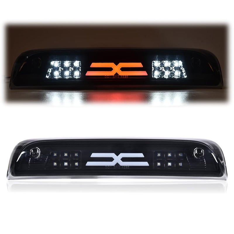GPLUS LED 3rd Brake Light Fit for Chevy Silverado 20142020Fit GMC Sierra 20142020 X Type Led Bar High Mount Stop Light Rear Tail Cargo Lamps Black Smoked Lens Black Housing Tercera Luz De Freno