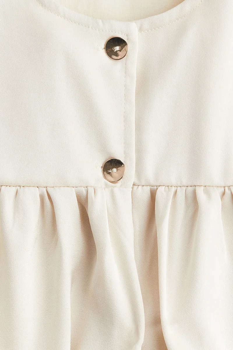 H&M Satin peplum top