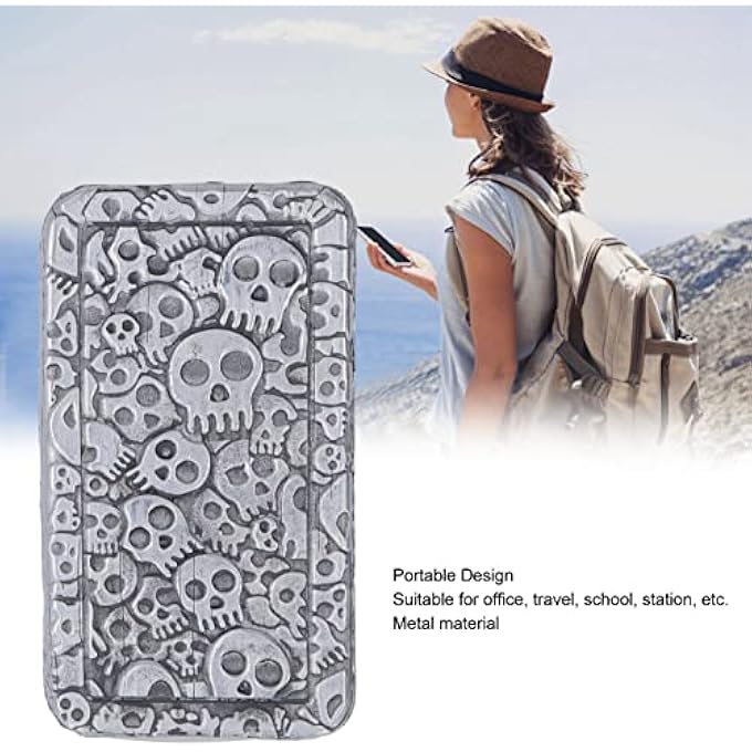 Nurnesy Skull Pattern ADHD, Anxiety Stress Relief Push Slider Sensory Toy Metal, with Unique Magnets, Great for Adults and Kids at Home, Office or Travel, for Improving Concentration - Image 4