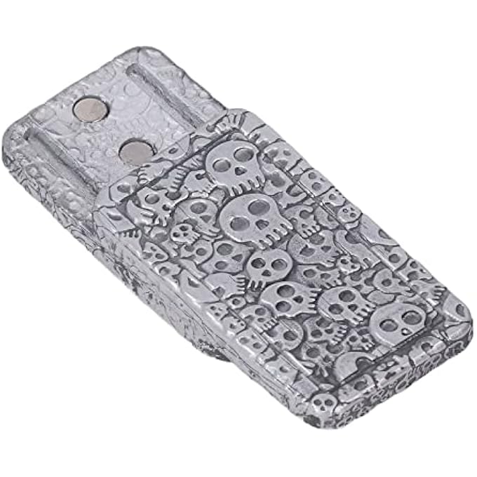 Nurnesy Skull Pattern ADHD, Anxiety Stress Relief Push Slider Sensory Toy Metal, with Unique Magnets, Great for Adults and Kids at Home, Office or Travel, for Improving Concentration - Image 1