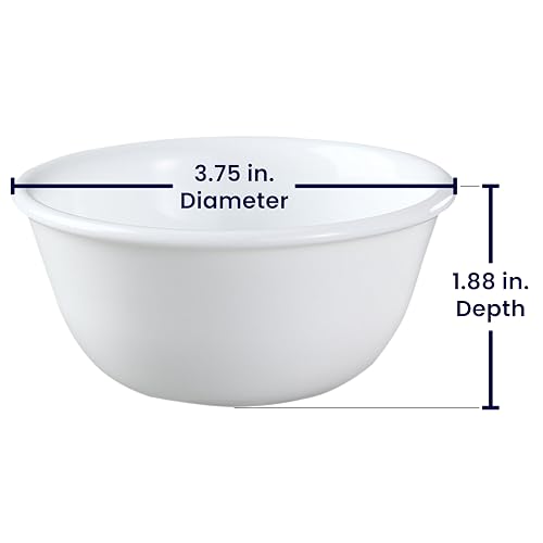 Corelle وعاء رامكين من زجاج كوريل فيتريل شتوي فروس، عبوة من 6، أبيض - Image 2