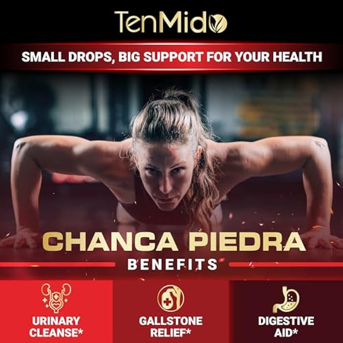 Tenmido Chanca Piedra Stone Breaker Drops 2500mg - Herbal Extract Liquid Supplement | Alcohol-Free, Vegan, Non-GMO - 30ml 1 Fl OZ - Image 4