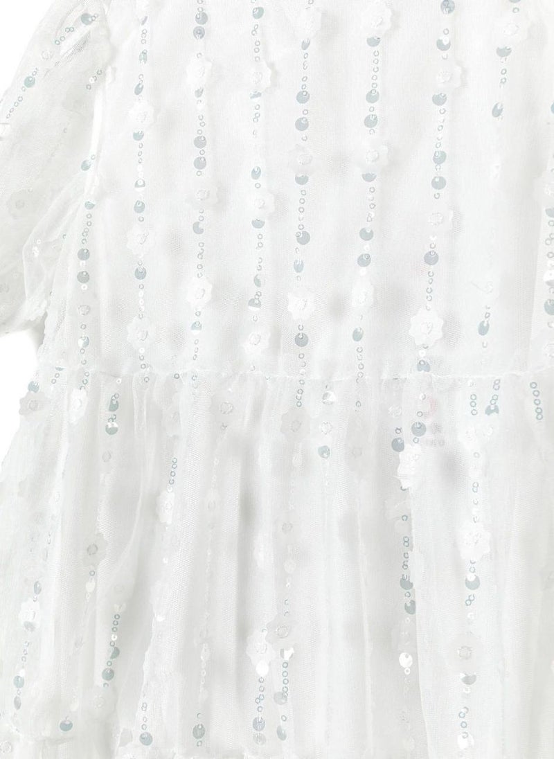 مينوتي فستان تول مزين بالترتر للبنات - Image 5