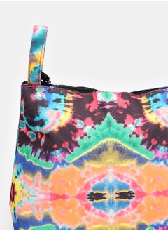 CUBS حقيبة يد نسائية سوداء اللون من Tie Dye Swirls  - Image 3