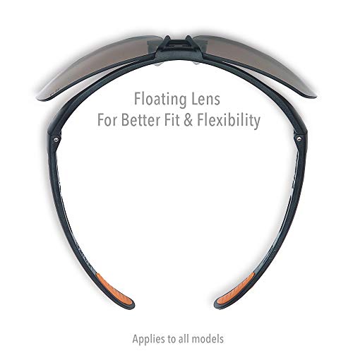 UVEX Honeywell Uvex by Protégé Safety Glasses, Metallic Black Frame with Clear Lens & Ultra-Dura Anti-Scratch Hardcoat (S4200-H5) - Image 3