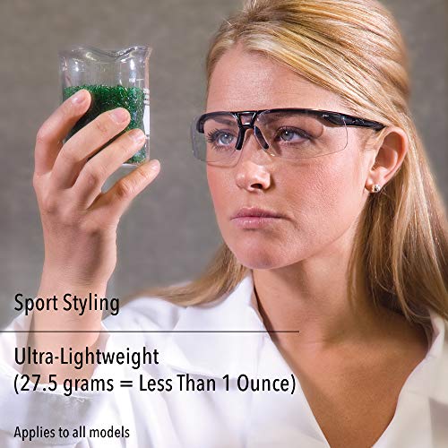 UVEX Honeywell Uvex by Protégé Safety Glasses, Metallic Black Frame with Clear Lens & Ultra-Dura Anti-Scratch Hardcoat (S4200-H5) - Image 2