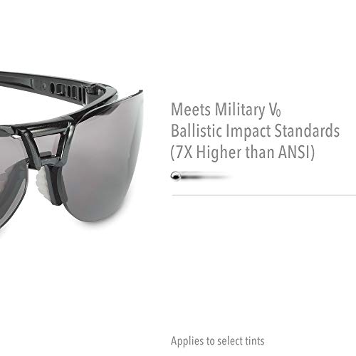 UVEX Honeywell Uvex by Protégé Safety Glasses, Metallic Black Frame with Clear Lens & Ultra-Dura Anti-Scratch Hardcoat (S4200-H5) - Image 5