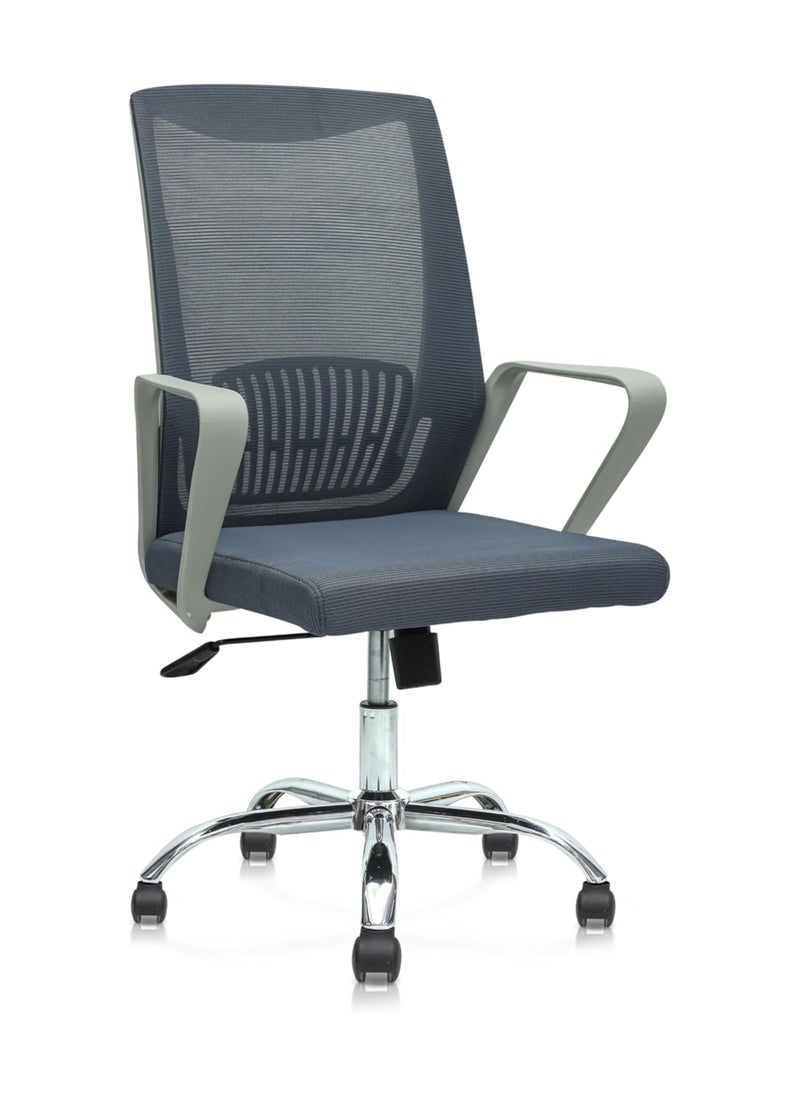 KARNAK Ergonomic Design Mesh Office Desk Chair - Grey  - Image 1