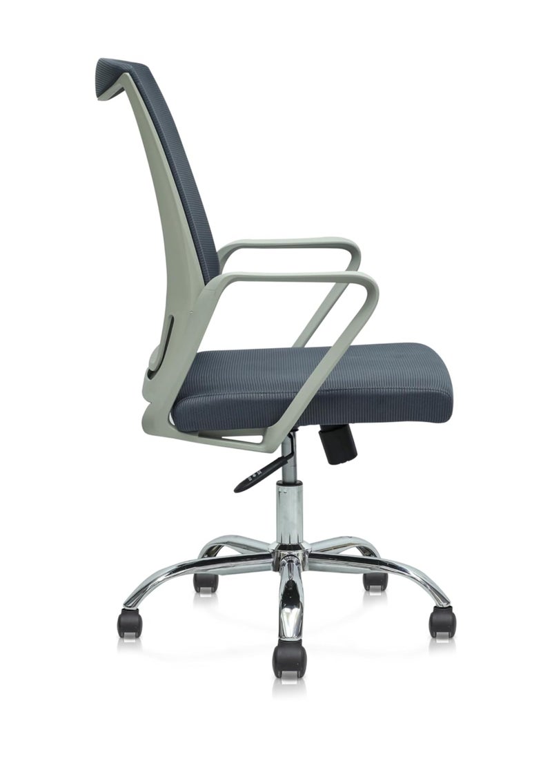 KARNAK Ergonomic Design Mesh Office Desk Chair - Grey  - Image 3