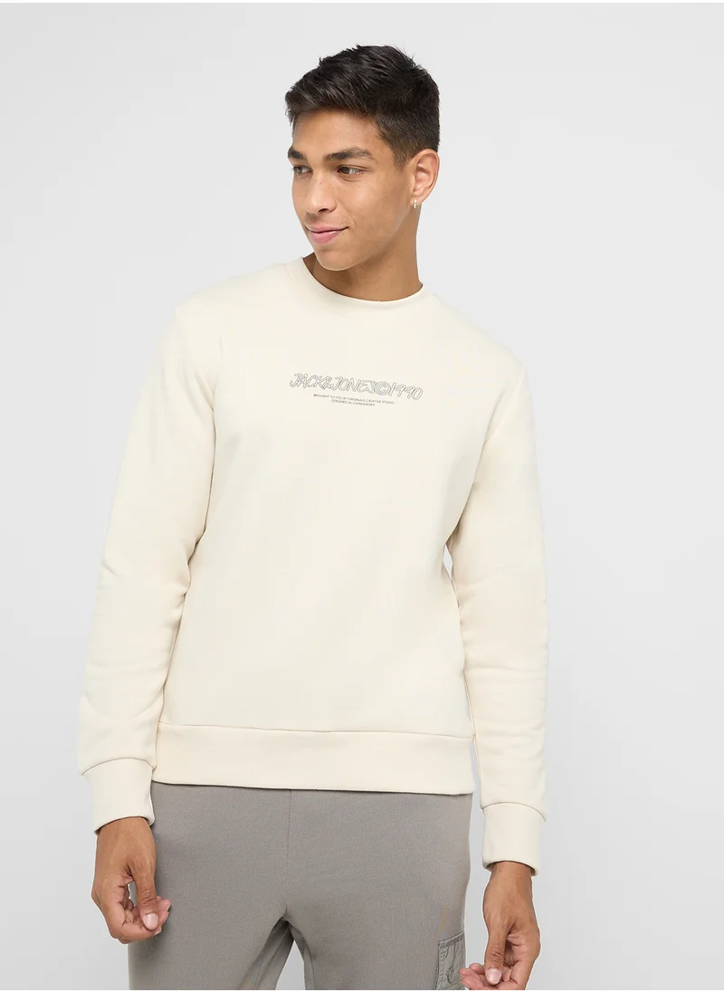 جاك اند جونز Logo Sweatshirts