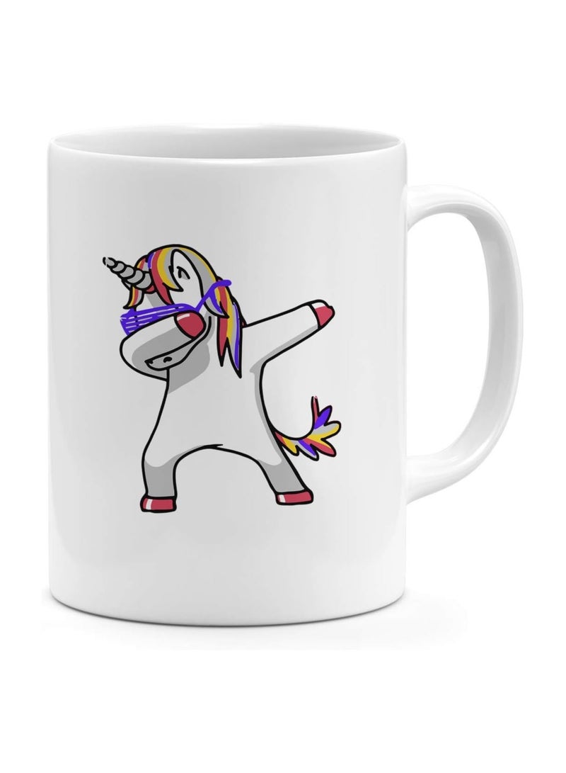 Exotic Dancing Unicorn White Mug - Image 1