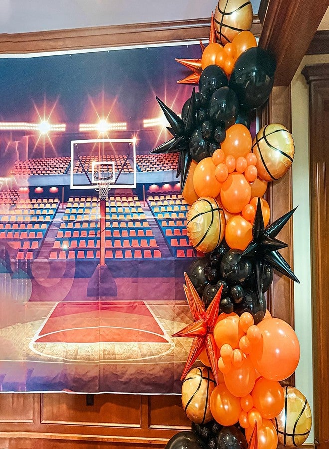 KHC-KHF Basketball Balloons Foil 18 Inch 10 Pack Sports Birthday Party Decor Game Day School Event Team Celebration Supplies - Image 4