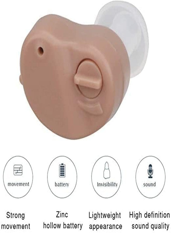 HP SOUND PLUS Hear The World Hearing Behind The Ear Hearing Aid Sound Enhancement Amplifier HP 116 (Beige) 6 GERMAN BATTERIES FREE, - Image 4
