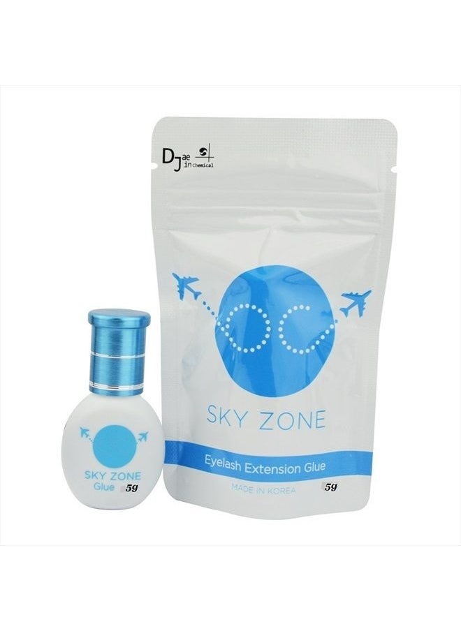 Sky Zone - Eyelash Extension Glue sky zone 5 ml/Volume and Classic lashes/1-2 Sec Drying time/Retention 7 weeks/Latex free/Mink/Silk/Low fumes - Image 1