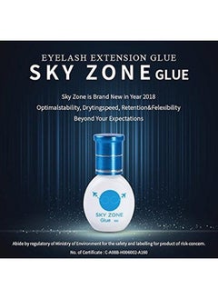 Sky Zone Eyelash Extension Glue sky zone 5 ml/Volume and Classic lashes/1-2 Sec Drying time/Retention 7 weeks/Latex free/Mink/Silk/Low fumes  - Image 2