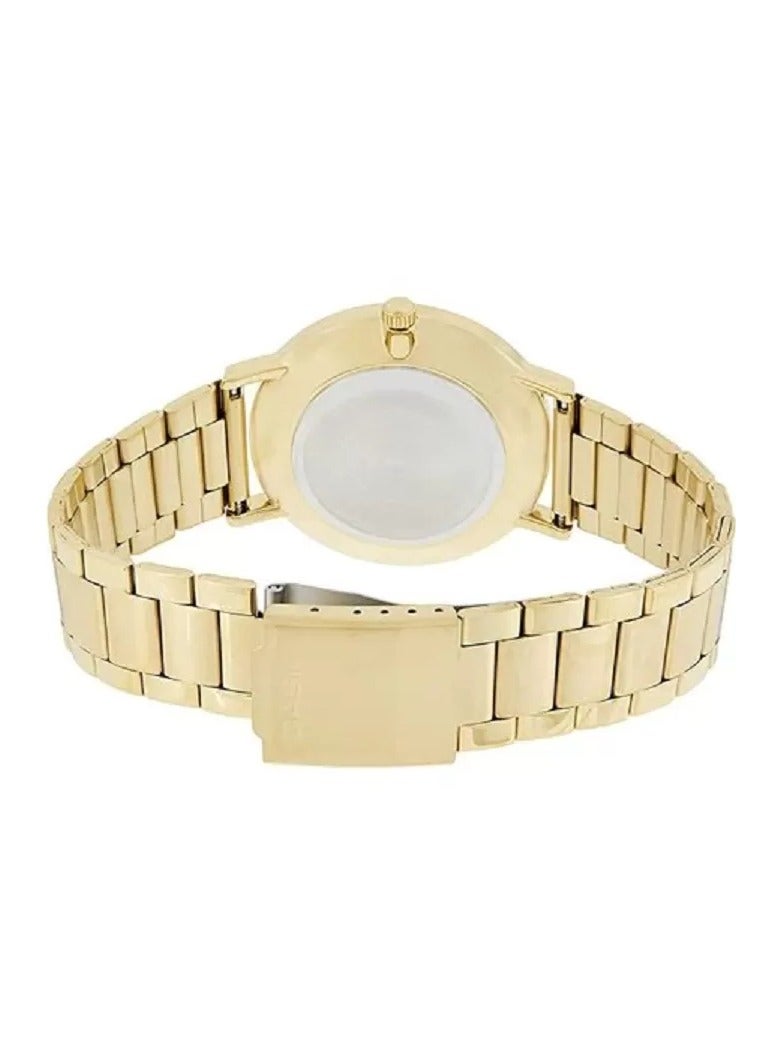 Casio Watch for Women LTP-VT01G-2BUDF Analog Stainless Steel Band Gold & Blue - Image 3
